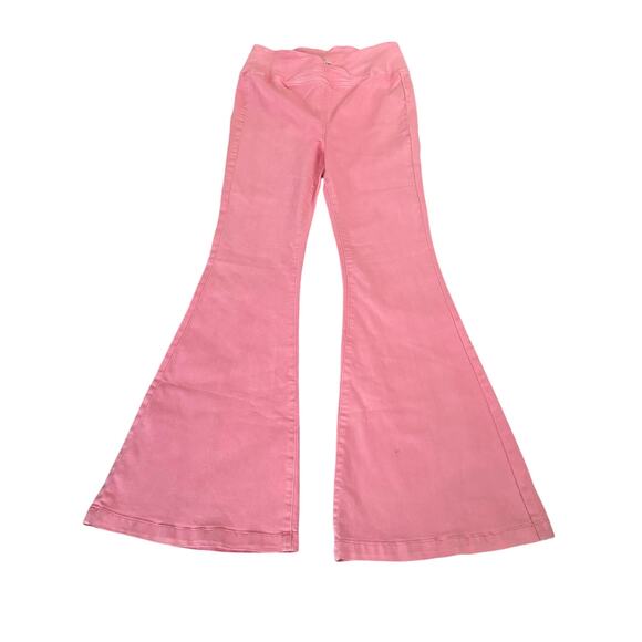 New Free People Venice Beach High Rise Flare Women's 29 Peony Pink (Read Note) - Picture 11 of 11